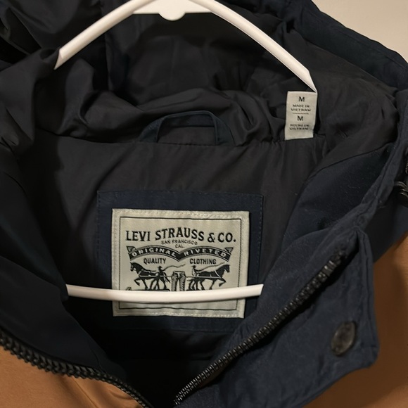 NWT Levi’s men’s arctic heavyweight navy parka sz M - Picture 4 of 7